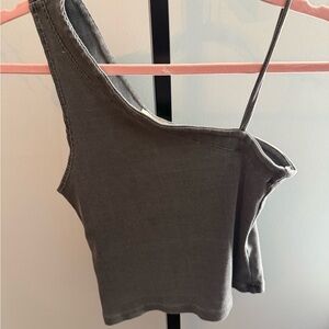 FP Movement by Free People Gray Asymmetrical Camisole